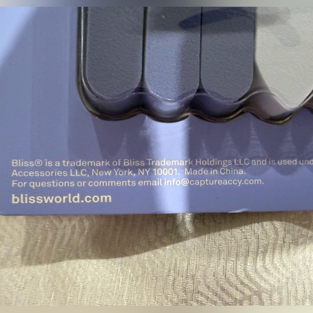 Bliss Powder Puff Collection - Blue and Gray Set of 9 - Picture 4 of 5